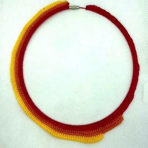 Handmade crocheted necklace